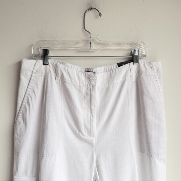 NWT TALBOTS Supersoft Cargo Pants in White 16 - Picture 2 of 5